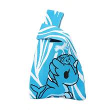 Tokidoki Co-Branded Knitted Wrist Bag, Cute Cartoon Y2K Style, Large Capacity Portable Handbag, Women's Daily Shopping Commute Accessory Bag - View 5