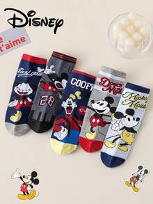 Disney 1/5/10雙迪士尼卡通兒童襪，新年男孩冬季禮物襪，趣味聖誕風格禮物襪 - 彩色 - 查看 5