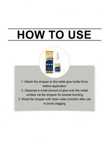 Metal Adhesive, Wood Metal Plastic Bonding, Household Waterproof Metal Glue - A - View 7