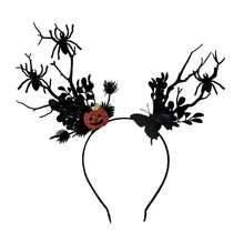 1pc/Set - Halloween Headband Costume Party Dark Style Exaggerated Hair Accessory Realistic Tree Branch Butterfly Headband Headpiece - Multicolor - View 10