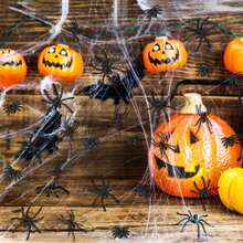 2/10/20/30/40/60pcs Mini Realistic Plastic Black Spider Toys, Simulated Insect Prank Props For Halloween Party Supplies - Multicolor - View 4