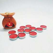 10-30pcs Small Smokeless Tea Light Candles, Romantic Mini Candles, Wax Melt Heater Candles, Odorless And Smokeless, For Birthday Party, Outdoor Wedding, Indoor Dinner Atmosphere - Multicolor - View 7