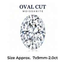 Moissanite Super White D Color Oval Cut Loose Stone VVS Clarity 8 Hearts 8 Arrows Small Size Accent Stone For Gold Silver Jewelry 1ct 2ct 0.8ct 2.5ct 3.0ct Loose Stone Clarity White D Grade - Oval Cut - View 8