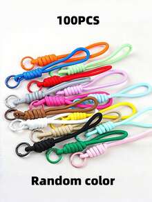 Random Color Nylon Rope DIY Handmade Weaving Set, Materials For Weaving Keychains And Backpack Decorations, Perfect Choice For Valentine's Day Gifts - Multi-color - View 16