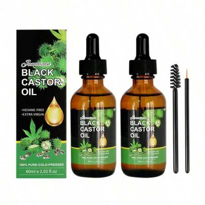 Jamaican Black Castor Oil – Multi-Purpose Product For Hair, Eyebrows, Eyelashes, And Skin Care – Deep Hydration – 100% Natural – 60 Ml