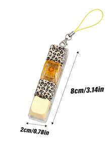 ODAPTO 1pc Leopard Print Keyboard Fidget Toy, 4-Key Stress Relief Toy Keyboard Keychain, Clickable Keyboard Button Toy For Stress Relief And Time Killing, Mini Mechanical Switch Toy, ASMR Crisp Clicking, Birthday Party Favor - Multicolor - View 9