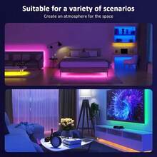 Acosh Neon 5V USB RGB LED Strip Lights, DIY Cuttable With 44 Keys IR Remote, Double-Sided Adhesive Tape, Ambient Lighting For Bedroom, Computer Desk, Multi-Scene Decoration - RGB Strip+44keys Remote - View 11