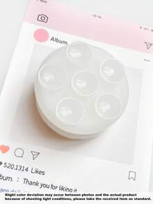 3pcs Double-Sided Suction Cup Phone Stand, Cute Polka Dot Bubble 3D Air Cushion Holder, Rotatable Anti-Loss Phone Back Sticker - Multicolor - View 10
