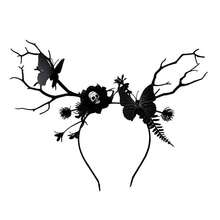 1pc/Set - Halloween Headband Costume Party Dark Style Exaggerated Hair Accessory Realistic Tree Branch Butterfly Headband Headpiece - Multicolor - View 14