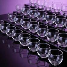 80/40/30/20/10/1pc Transparent Round Dessert Cups, Thickened Pudding Cups For Home Use, Jelly Mousse Cups, Suitable For Dessert Portioning, Party, Banquet, Afternoon Tea, Snack, Yogurt, Ice Cream Containers, Gathering, Market Stall, Baking Small Containers - Clear - View 2