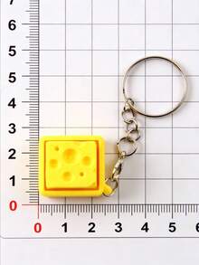 1 Set Of Small Cheese-Shaped Bag Pendants As Keychains, Bag Decorations For Keychains, Wallet Accessories, Women's Accessories, Gifts For Friends - Multicolor - View 9