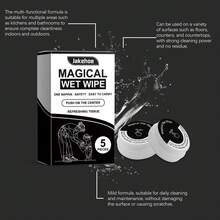 5pcs Press-Type Cleaning Wipes, Multi-Function Portable Household Stain Removal Wipes. Suitable For Various Occasions, Lightweight And Easy To Carry, Instant Cleaning At Home, Office, School Or On The Go, Essential Daily Household Cleaning Supplies - A - View 7