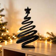 1pc 3D Printed Minimalist Christmas Tree Ornament | Modern Geometric Desktop Decor - Living Room, Entryway, Hallway, Dining Table Holiday Atmosphere Decoration / Versatile Home Style / Creative Christmas Gift - Ornaments - View 4