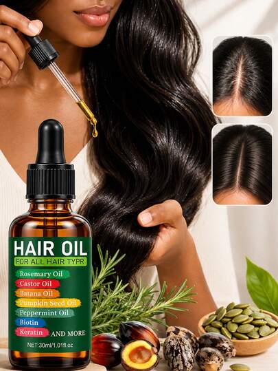 Shampoo Bar + Hair Oil Pure Rosemary Oil With Dr. Sebes' Patana Oil From Honduras, Deeply Nourishes The Scalp, Makes Hair Look Thicker And Longer, Strengthens Hair Roots, Moisturizing Essence, Suitable For Fine Hair,Strengthen Hair, Volume Hair.