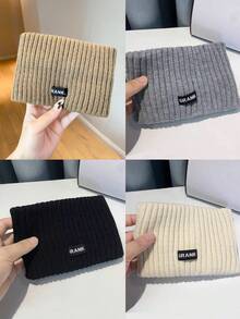 1/4pcs Solid Color Casual Polyester Knit Headband, Autumn/Winter Warm Style - Multicolor - View 8