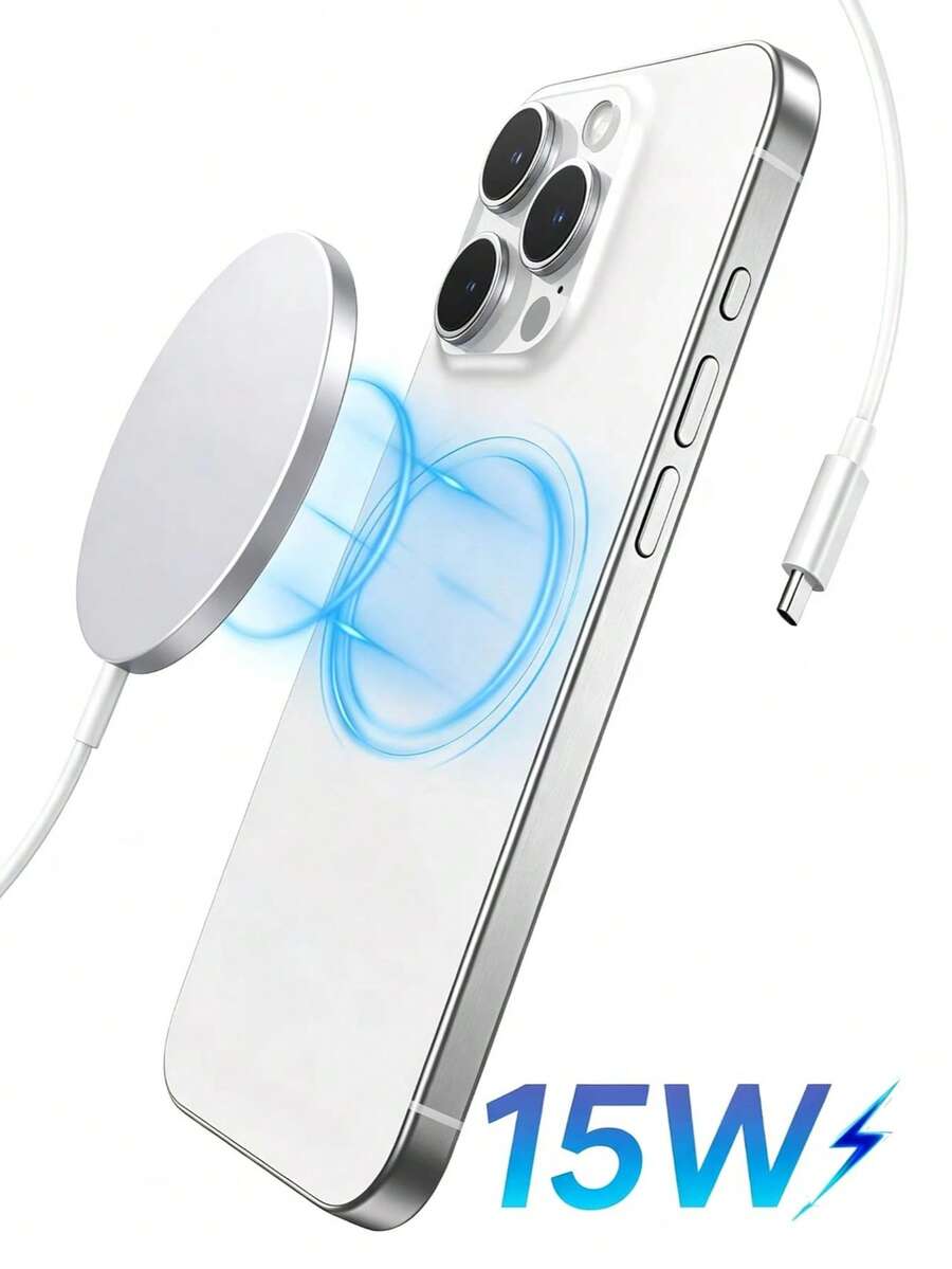 15W Magnetic Wireless Charging Pad Compatible With Apple 17/16/15/14/13/12 Series And Pro Max Mini