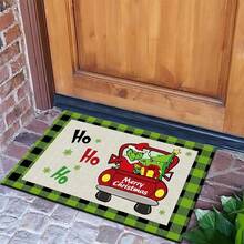 The Grinch The 1PC Christmas Crystal Velvet Floor Mat, Home Living Room Rug, Popular Green Monster Cartoon Print, Suitable For Living Room, Entryway, Doorway Placement, Christmas Home Decor, Create Festive Atmosphere, Practical Holiday Home Decoration - 50 X 80 cm - View 13