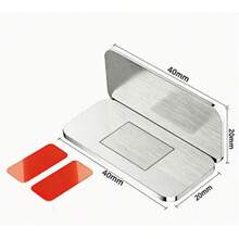 2/4 Set Drill-Free Stainless Steel Cabinet Magnetic Door Catch, Ultra-Thin Strong Magnetic Drawer Invisible Door Magnet, Wardrobe Sliding Door Magnetic Latch (Random Color Adhesive Back) - Multicolor - View 9