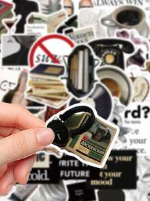 50pcs Museum Stickers For Phone Case, Refrigerator, Planner, Diary, Guitar, Scrapbook, Planner, Luggage, Helmet, Skateboard, Laptop - Museum - View 5