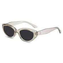 Women's Black Geometric Frame Glasses, Decorative Temple, Vintage Style, Suitable For Beach, Travel, School And Autumn/Winter Outfits. - Multicolor - View 9