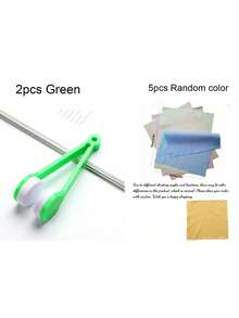 Portable Lens Cleaning Cloth, Non-Scratch Lens Cleaning, Cleaning Cloth/Cleaning Clip, Non-Scratch Lens - Multicolor - View 9
