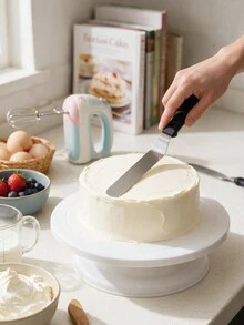 Stainless Steel Cake Scraper Set, Cream Smoothing Tool, Cake Scraper, Suitable For Baking, Pastry, Bread And Dessert Decoration, Cake Making Cream Spreading Tool, Kitchen Baking Accessories, Suitable For Home, Cake Shop, Party, Gift - Multicolor - View 6