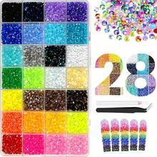 10500pcs 3mm Flat Back Nail Rhinestones With Shiny Surface Design, Suitable For Handmade DIY Decoration, Nail Art, Clothing Embellishment, Cup Decoration, Shoe Decoration, Phone Case Modification, Book Cover Renovation, Compatible With Various Handmade Crafts, Jewelry Assembly, Daily Item Modification, Fabric Crafts, Creative Bookbinding, Wearable Accessories Making, Home Decor Decoration - B - View 13