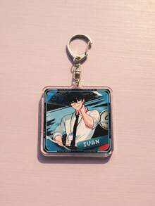 1pc/6Pcs Cute ALIEN STAGE Anime Acrylic Keychain, Alien Stage Acrylic Keychain Set, Anime Character Pendant, Suitable For Backpack Decoration, Key Chain, Bag Charm, Birthday Gift, Anime Convention And All Season Use - Multicolor - View 7