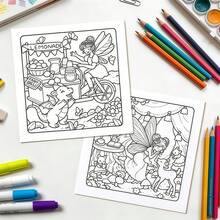 1pc Warm Elf Coloring Book, Bold And Easy-To-Color Patterns, 24 Pages Of Cute And Cozy Designs, Suitable For Creative Relaxation, Cultivating Focus And Artistic Interest, Perfect Gift Choice For Back To School, Christmas, New Year, Birthday, Holiday Party, Girls Home Drawing Book - Cozy Elf Coloring Book - View 4