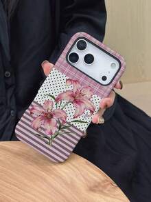 1件 2合1 薄膜波點百合花條紋雙色格紋彩繪圖案手機殼 防摔防滑防震硬殼 相容 iPhone 17 Pro Max/17/17 Pro/16 Pro Max/16/16 Pro/16 Plus/15/15 Pro Max/15 Pro/15 Plus/11/12/13/14 Pro Max/12 Pro/12 Pro Max/13 Pro/13 Pro Max/14 Pro/14 Pro Max/14 Plus/極簡創意 - 彩色 - 查看 2