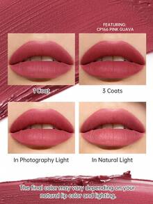Catkin Rouge哑光唇膏，防水持久缎面滋润柔滑 CO168 李子色 - CO168 - 查看 10