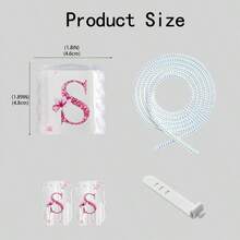 5 piezas Funda protectora de cable con letras en inglés, compatible con Apple, diseño de patrón de onda de letras, compatible con adaptador de carga rápida de 18W/20W, funda protectora anti-arañazos (patrón de letras) - Multicolor - Ver 2