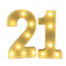1 Set Birthday 16/18/20/21/30 Age Theme Number Atmosphere Light, 2024/2025/HAPPY Letter & Number Atmosphere Light, Adult Party Number Atmosphere Light - Multicolor - View 12