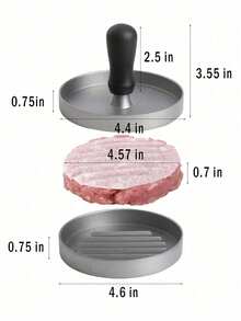 Hamburger Makers - 1 Unit - Burger Press + 100 Burger Molds - View 3