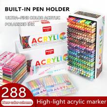 Guangna New 288/168 Colors, 12pcs/Color Set, New Color Series, Vibrant Colors, Multiple Styles, Suitable For Back To School Season, Can Write On Most Surfaces, 1.0mm Acrylic Gel Pens - Sets - View 3