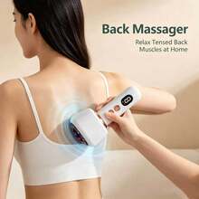 Portable Electric Massager, USB Rechargeable, 9-Speed Adjustable Heating, Sliding Roller Bearings, With LCD Screen. Suitable For Home Massage, Can Be Used For Back, Arms And Legs. 1200mAh Battery. - View 5