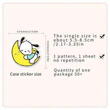 Sanrio Pachacco Cartoon Stickers - Cute Pastel Design For Skateboard, Phone Case, Luggage | High-Adhesion Material For Adorable Bath And Daily Scenes | Mixed Colors, Non-Repeating Characters Cartoon Stickers - Multicolor - View 8