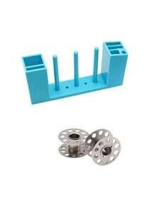 Multifunctional Magnetic Tool Holder Storage Box,Equipped With A Bobbin, Suitable For Sewing Machine Thread Spools, Screwdrivers, Tweezers - Blue, With Colorful Knob, No Installation Required, Convenient Storage, Sewing Machine Accessory - A - View 18