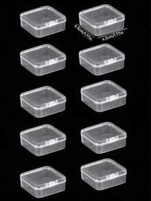 31-Piece Set, 1 Large Box + 30 Small Boxes, Transparent Plastic Storage Box, With Multiple Small Storage Boxes - Bead Storage Box - With Hinged Lid, Rectangular Plastic Material, Convenient For Organizing Beads - Very Suitable For DIY Jewelry Crafts - 30 Transparent Small Boxes + 1 Large Box - View 9