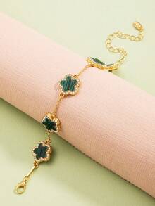 Five-Leaf Clover Bracelet, Four-Leaf Clover Bracelet, Versatile Lucky Personalized Daily Bracelet Jewelry - Style 2 - View 3