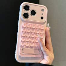 Dopamine Side Heart Large Window Suction Cup Phone Case Compatible With Apple 17/17Air/17Pro/17Promax, 16/16Plus/16Pro/16Promax, 15/15Plus/15Pro/15Promax, 14/14Plus/14Pro/14Promax, 13/13Pro/13Promax, 12/12Pro/12Promax, 11/11Pro Max, Dust-Proof, High Value, Popular - Pink - View 1