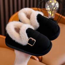 Children's Home Slippers Winter New Style Boys & Girls Student Slippers Daily Comfortable Fashion House Shoes - Black - View 2