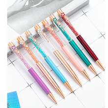 2pcs Dual-Color Flower Pen Caps Ballpoint Pens, Creative Multi-Color Rotating Ballpoint Pens, School Supplies, Personalized Gifts For Wedding, Valentine's Day, Christmas And Teacher's Day - Multicolor - View 2