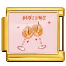1PC Gold Tone Stainless Steel Italian Charms, Cartoon Pet Print Charms (Cat/Dog/Rabbit/Fox), Cute Animal Photo Print DIY Jewelry Supplies - Slogan Letter Module - View 21