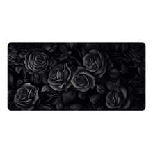 Black Rose Pattern Mouse Pad, Artistic Design Style, Large Desk Mat, Natural Non-Slip Rubber Base, Suitable For Work, Gaming, Office, Home, Women Friends, Back To School Gift, Gaming Mouse Pad, Desktop Accessories, Office Supplies, Desktop Decoration - A - View 5