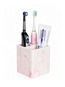 3-Slot Toothbrush Holder, Electric Toothbrush & Toothpaste Organizer Rack For Bathroom Countertop, Shower, Vanity - Multicolor - View 11