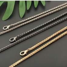 Bag Chain Strap Accessory Single Purchase Metal Chain Shoulder Strap Crossbody Replacement Chain, Durable, Reusable, Women's Twisted Chain Single Purchase Shoulder Strap Underarm, Suitable For Bag Chain Accessories, DIY Handmade Enthusiasts, Christmas, Halloween And Various Theme Parties - One Size - View 1