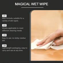 5pcs Press-Type Cleaning Wipes, Multi-Function Portable Household Stain Removal Wipes. Suitable For Various Occasions, Lightweight And Easy To Carry, Instant Cleaning At Home, Office, School Or On The Go, Essential Daily Household Cleaning Supplies - A - View 8