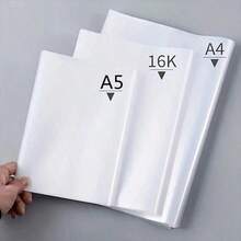 5/10/20pcs Transparent Plastic Book Covers, Book Protection Sleeves, Self-Adhesive Sealing, Transparent Book Covers, Suitable For School Student Book Protection, Waterproof And Wear-Resistant, A4, 16K, A5 Sizes, Back To School Season, Learning Supplies - Multi-color - View 4