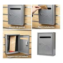 Wall-Mount Mailboxes - Gray - View 4
